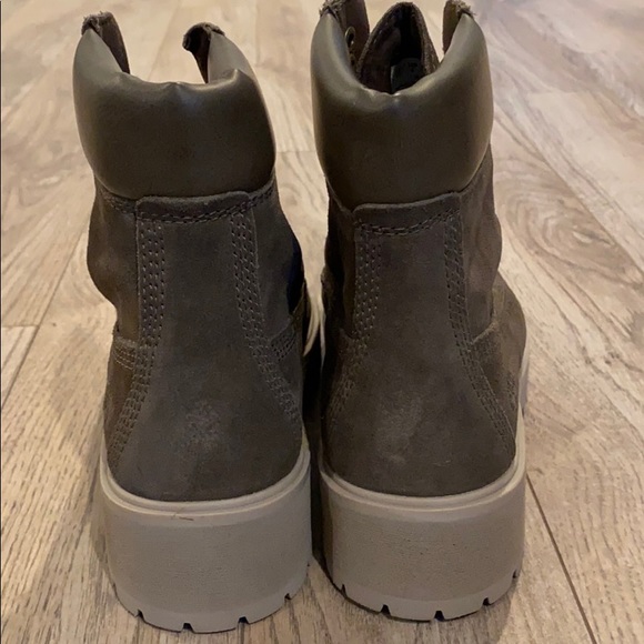 Timberland Women’s Carnaby Cool Olive Boots - Picture 4 of 9